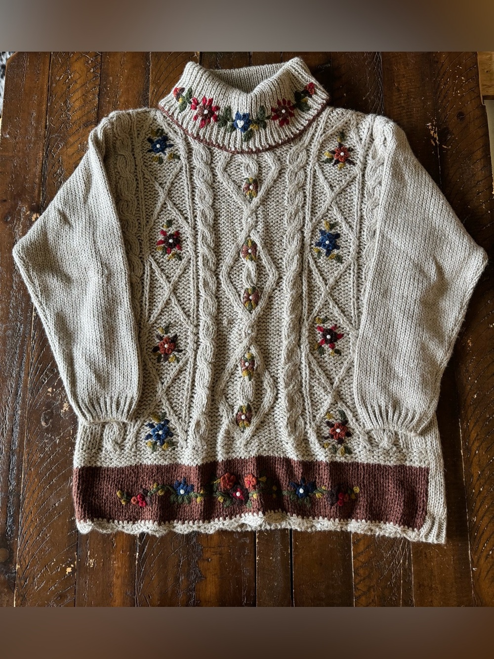 Hand Knitted Bobbie Brooks Thanksgiving Sweater